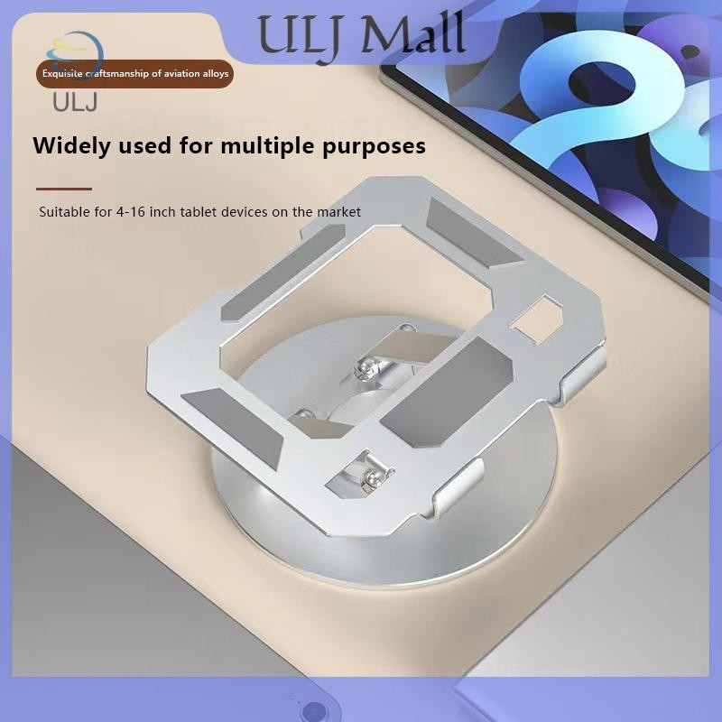 ULJ 360° Giá đỡ máy tính bảng xoay có thể gập lại có thể điều chỉnh Giá đỡ máy tính để bàn có thể điều chỉnh cho máy tính bảng Pro / Air / Laptop 4,7-12 Inch.