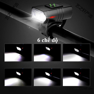Đèn pha xe đạp LED siêu sáng, ánh sáng mạnh mẽ, khả năng chống nước, Phạm vi là xa