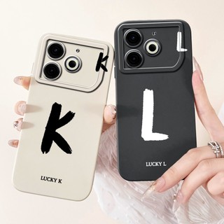Dành Cho Tecno Pova 6 Neo Ốp Lưng Chữ Cái Ban Đầu Dễ Thương Silicon Mềm Chống Sốc Ốp Lưng TPU Cho Tecno Pova6 Neo 4G Vỏ Điện Thoại