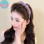 Băng Đô Quấn Tóc Iridescent Gradient Phù Hợp Mùa Hè, Có Răng Chống Trơn Trượt