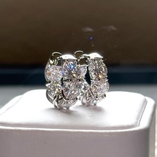 Châu Âu Mỹ ins Phong Cách Mới Kim Cương Hình Học Bông Tai Nữ