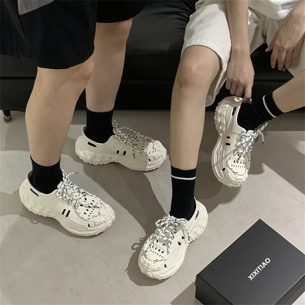 XIXITIAO Sandal Đế Dày Thoải Mái Nam Nữ Cặp Đôi Mùa Hè Thể Thao Ngoài Trời Lộn Thượng nguồn