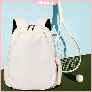 Túi đeo sau thể thao di động bằng Nylon dành cho nữ Túi đựng vợt tennis chống nước Túi thể thao đa chức năng dành cho ngăn cầu lông & giày tennis Pickleball [sthouse.vn]