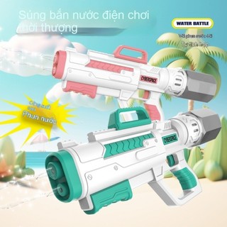 Súng bắn nước 2 nòng cỡ lớn cao cấp - 2 vòi áp lực loại to bắn xa 40cm khẩu phun nước mùa hè thú vị cho trẻ em