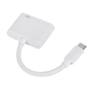 Bộ chuyển đổi USB C hai cổng Bộ sạc 100WPD HDTV 4K cho điện thoại 15 16 thiết bị phát trực tuyến