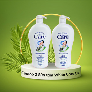 [combo 2 chai] Sữa Tắm Dê 8x White Care 1200ml