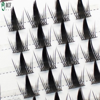 DIY Cluster Eyelash Extensions 6-12mm Lông mi nở lâu trôi màu đen cho người mới bắt đầu