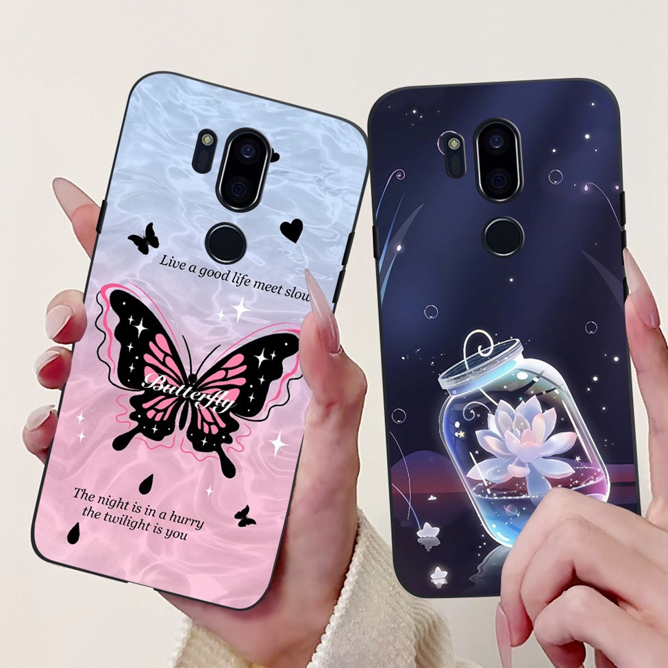 Ốp lưng LG G7 ThinQ LMG710EM Thẩm Mỹ Mèo Dễ Thương Thời Trang Hoa Sơn Ốp lưng LG G7ThinQ