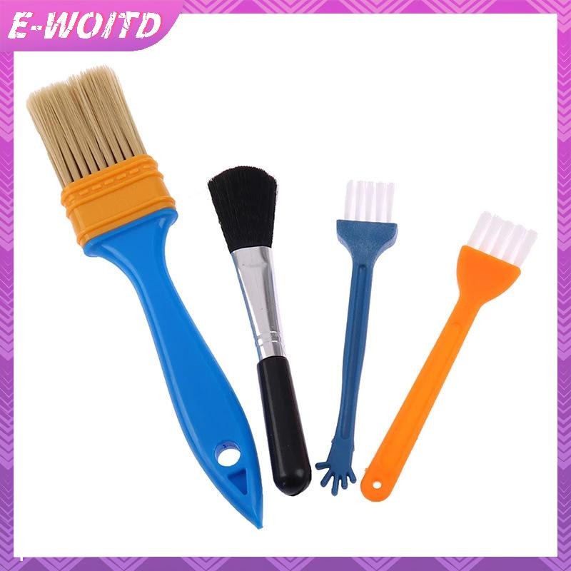 E-woitd 4 Cái / bộ Bàn Phím Bàn Chải Mềm Máy Tính Tai Nghe Dụng Cụ Vệ Sinh HNVN