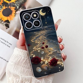 Ốp Chống Sốc Cho Honor X8c Ốp Lưng ABR-LX1 ABR-LX2 ABR-LX3 Vỏ Điện Thoại Sang Trọng Drgon Cá Chép Phim Hoạt Hình Cho HonorX8c Ốp Lưng