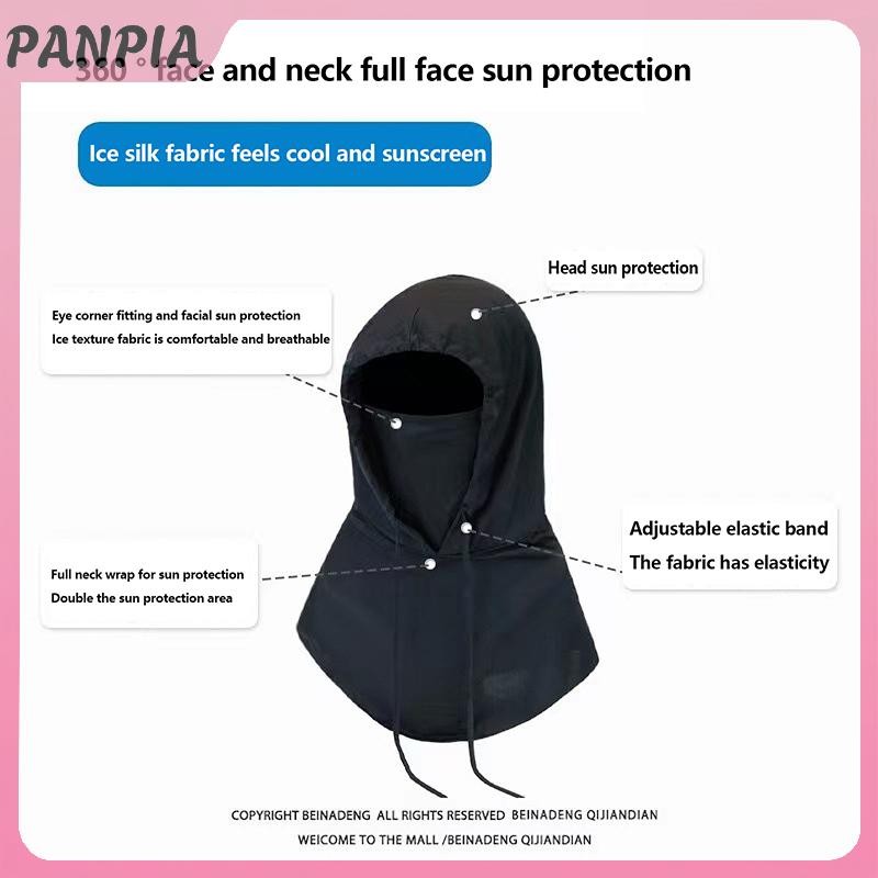 PNPIA-Full Face Cover Mũ Câu Cá Mặt Trời Có Mặt nạ Mũ Mùa Hè Ngoài Trời Chống Tia uv Mũ Chống Nắng Bảo Vệ Cổ Đi Bộ Đường Dài Mũ Unisex