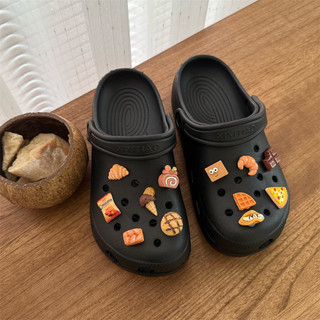 【Mới】Xixitiao Sandals Nam và Nữ Quần áo bên ngoài Nam Thú vị và Sáng tạo DIY Ice Cream Pizza