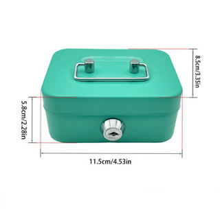 【BabyJoy】Két Sắt Mini Cho Bé,Hộp Đựng Tiền Kim Loại,an Toàn Bảo Mật Chống Trộm,Hộp đựng tiền khóa