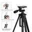 Tripod Đa Năng 360° Chuyên Nghiệp - Gồ ghề, Dùng cho điện thoại và máy ảnh