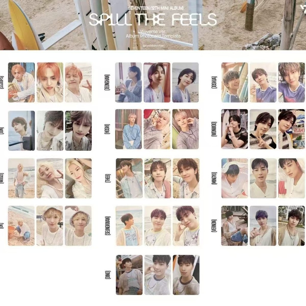 Album Mini thứ 12 của Kpop SEVENTEEN SPILLES Album Photocards
