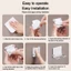 Móc cắm CHEESELY, Móc gấp đa năng Dễ dàng lắp đặt, Giá đỡ gấp dán liền mạch gắn tường Phụ kiện tổ chức gia đình