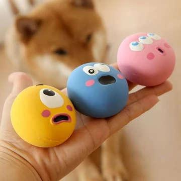Bóng đồ chơi cho thú cưng, âm thanh cao su, đồ chơi cho chó, huấn luyện tương tác, đồ chơi cho chó con, đồ dùng cho thú cưng bán buôn