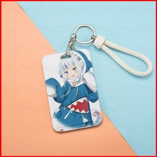 GC9 Hololive Vtuber Guwr Gura Đựng Thẻ Anime Bìa Thẻ Móc Khóa Xe Buýt ID Chủ Thẻ Có Dây Xích Quà Tặng CG9