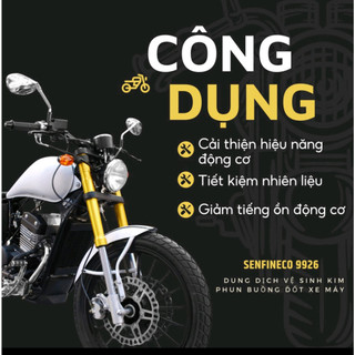 Vệ Sinh Kim Phun Buồng Đốt Xe Máy Tay ga, Xe Số, Tay Côn, Phân Khối Lớn PKL Senfineco 9926 Của Đức 60ml - MVN AUTO