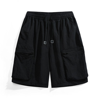 [Plus Size] Quần short Cotton nam 9XL 8XL Túi ngoài trời ngoại cỡ Quần short chở hàng màu trơn thoáng khí