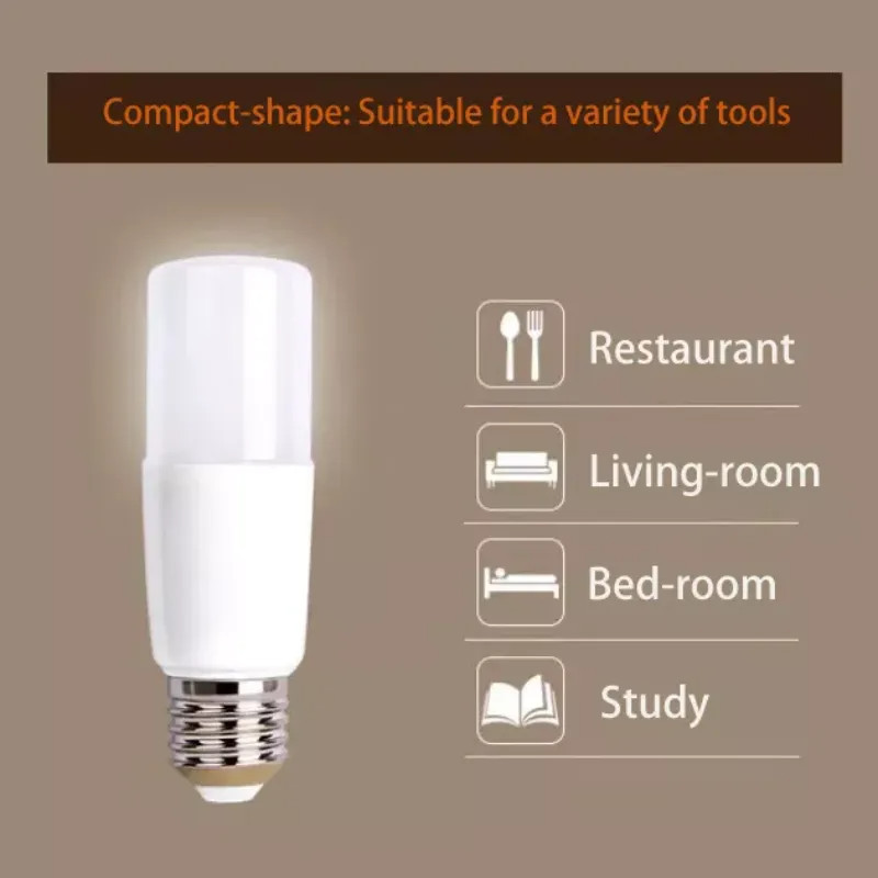 Bóng Đèn LED E27 5W 10W 15W 20W 220V 6500K 3000K Hiệu Ứng Ánh Sáng Bóng Đèn Trắng Lampu Chiếu Sáng Nhà Tiết Kiệm Năng Lượng 90%