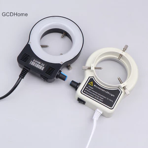 Kính hiển vi Gcdhome Đèn LED vòng chiếu sáng cho kính hiển vi Vòng tròn Đèn hiển vi công nghiệp Nguồn Camera EU Cắm HOT