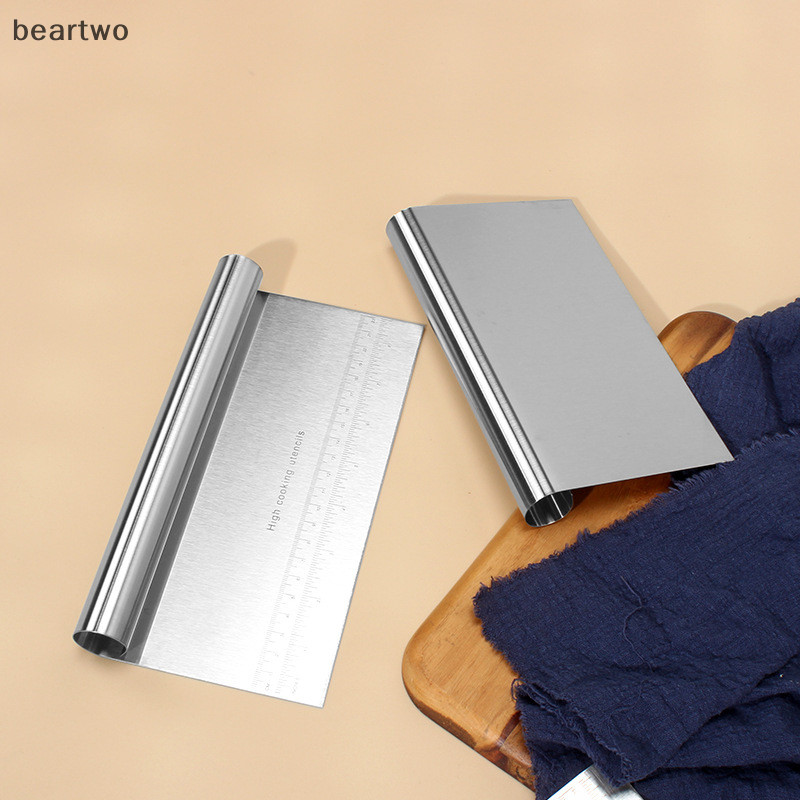 < Beartwo > Máy cắt bột bằng thép không gỉ có vảy, Máy cắt bột, Dụng cụ cạo nướng bánh 15 20 22cm, Tay cầm cuộn Máy cạo mì gạo Đẹp