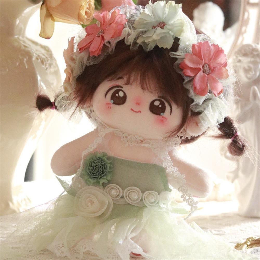 Bộ quần áo búp bê FLAZEA, Váy búp bê Cotton 20cm, Phụ kiện búp bê BJD dễ thương Quà tặng Quần áo búp bê Đồ chơi sang trọng
