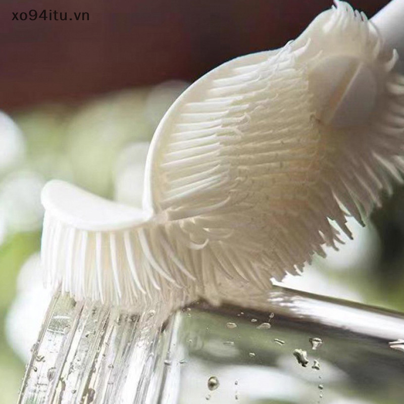 Xoitu Cốc Bàn Chải Vệ Sinh Tay Cầm Dài Chai Làm Sạch Silicone Sữa Chai Rượu Ly Bụi Hộ Gia Đình Thủy Tinh Cà Phê Cốc Trà VN