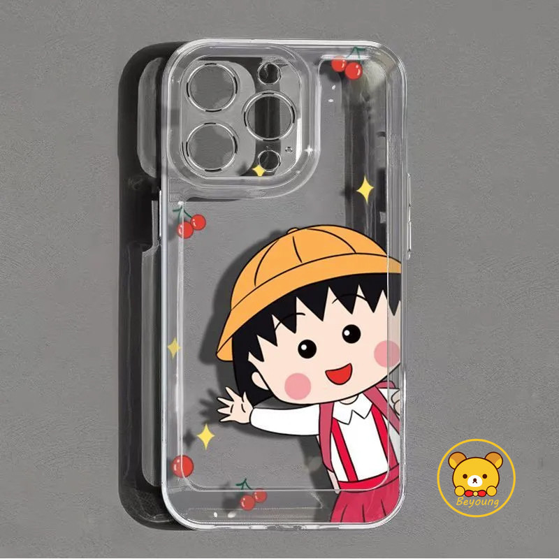 Ốp Điện Thoại Chibi Maruko-chan Cho Realme 12 11 10 9 Pro Plus 11X 10T 9i 8 7 6 5 3 2 Pro 8i 8s 7i Global 6s 6i 5s 5i 3i 5G 4G Thời Trang Cô Gái Dễ Thương Hoạt Hình Anime Mềm Mại Bao da