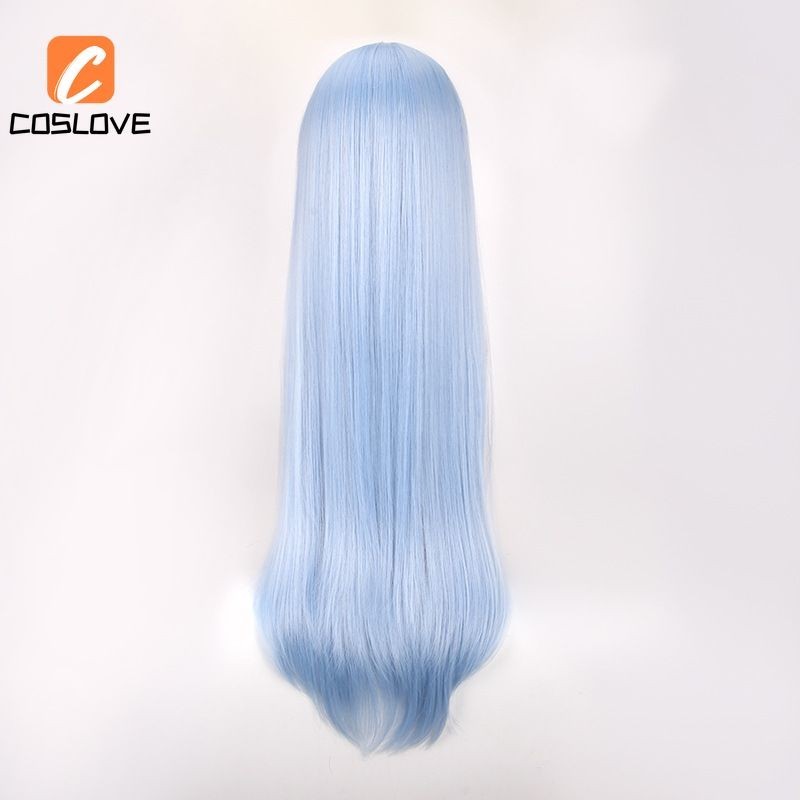 Anime Re: Zero Rem Ram Cosplay Tóc Giả Phù Hợp Với Người Phụ Nữ Tóc Dài Thẳng Màu Xanh Hồng Tóc Giả Cosplay Đạo Cụ Phục Hồi Hoàn Hảo