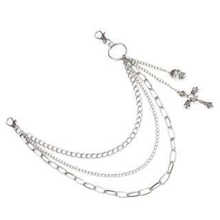 Dây chuyền quần nhiều lớp tốt nhất Punk Charm cho quần jean Crosses Mặt dây chuyền Váy chuỗi