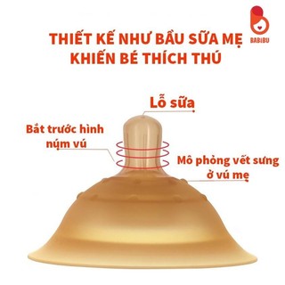 Núm trợ ti cho mẹ chất liệu silicon siêu mềm