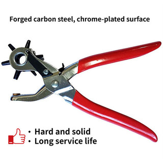 Da Lỗ Đục Lỗ Đồng Hồ Dây Đeo Lỗ Puncher Dây Da Hạng Nặng 6 Kích Thước Xoay Handmake Dây Da Tay Lỗ Đấm Kìm