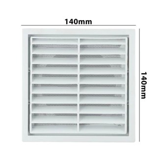 ROOMYCO 1 Cái Cửa Xả Không Khí Tươi, Lưới Tản Nhiệt Nhựa Cửa Thoát Khí, Tường Trần Đường Ống Thông Gió Màu Trắng Điều Hòa Ổ Cắm