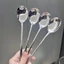 Thìa trơn inox dày dặn dùng ăn cơm cán dài kiểu Hàn 19.6x4cm