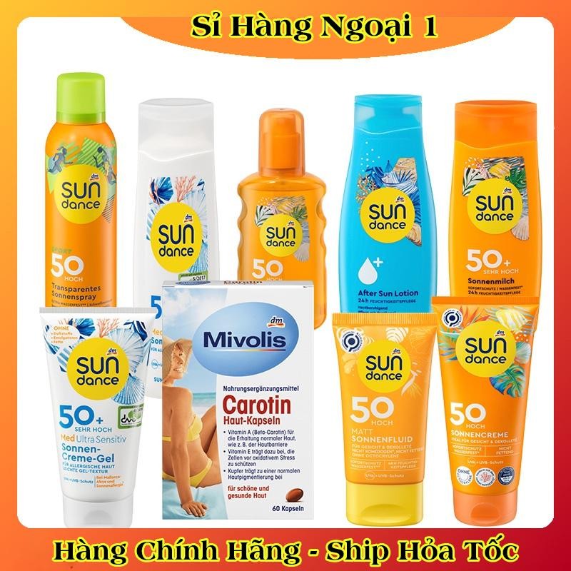 Bộ Kem chống nắng,kem nhả nắng Sundance  Đức - Date mới Đủ Bill