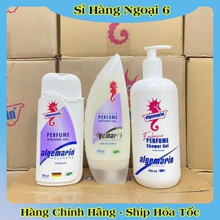 Sữa tắm cá ngựa hương nước hoa ALGEMARIN Exclusive Perfume Shower Gel chai nhọn/vuông 300/600ml của Đức