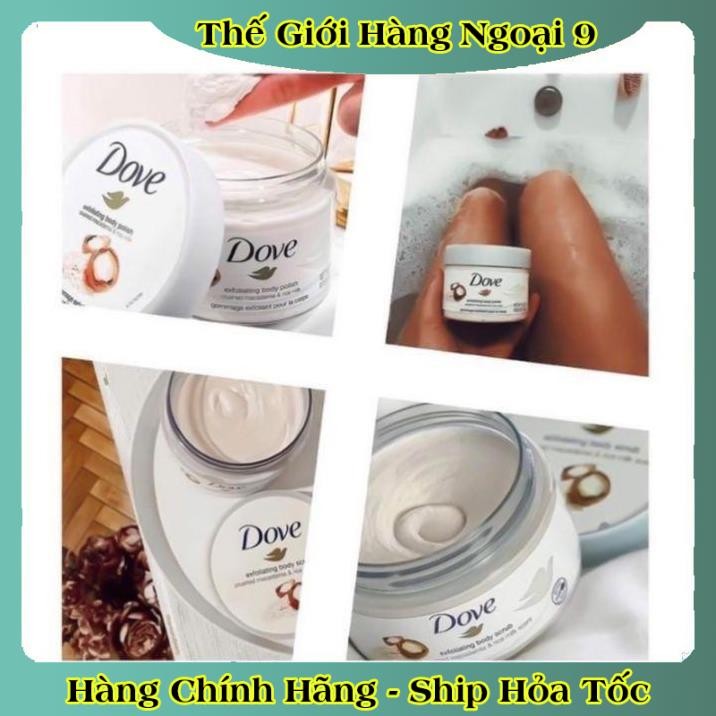 Tẩy tế bào chết, tẩy da chết body DOVE và dưỡng thể body nội địa Đức, Đủ Bill và Review