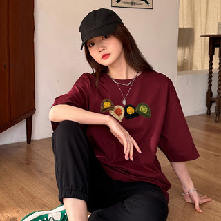HIIXIIVI Mới Áo Thun Unisex Tay Ngắn Plus Size M-5XL In Tee Baggy Nam Nữ Cổ Tròn Rời