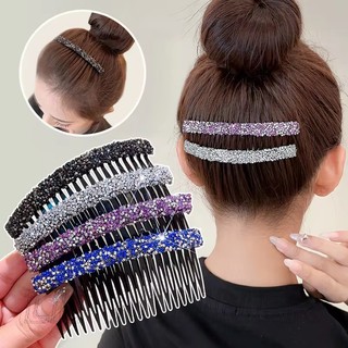 Lược Chải Tóc Pha Lê - Kẹp Lược Chèn Sáng Bóng - Phụ Kiện Tóc Bé Gái - Dụng Cụ Phân Loại Tóc Gãy - Thời Trang, Thanh Lịch, Nhựa