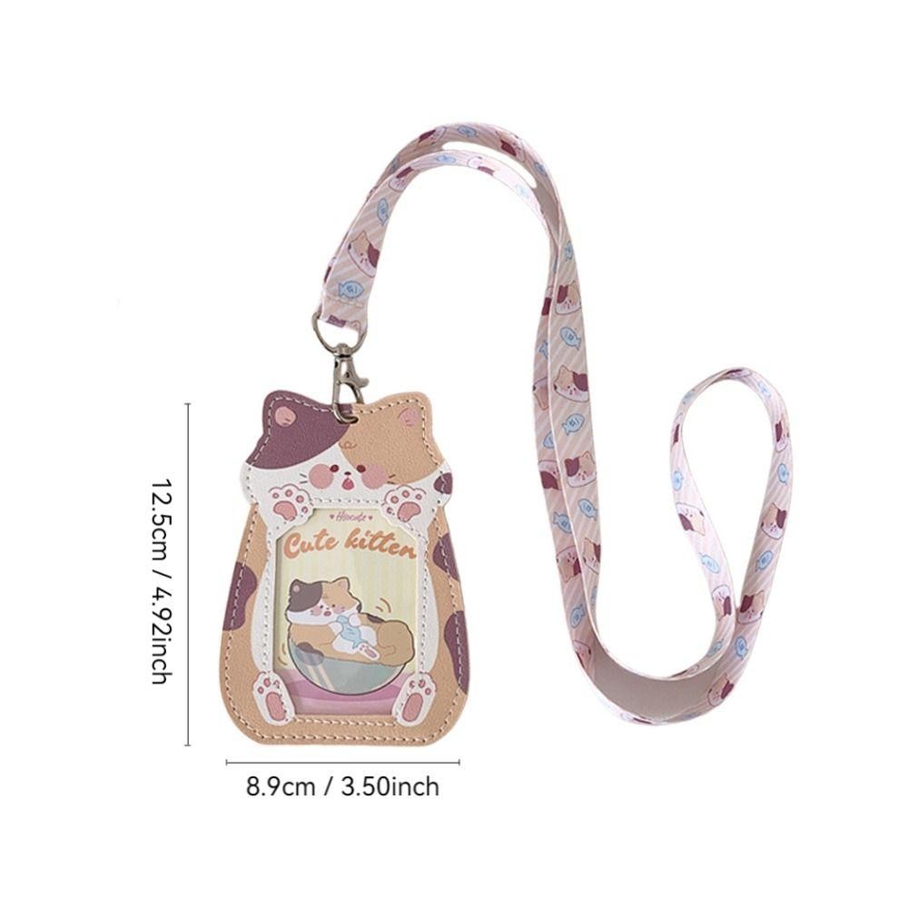 [Vận chuyển nhanh] Tấm bảo vệ ảnh SIMPLEAID, có dây buộc Giá đỡ Photocard Kawaii, Vỏ thẻ PU hoạt hình dễ thương