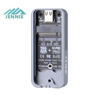 Vỏ SSD M.2 NVMe / NGFF Vỏ SSD Vỏ M-key cho SSD 2230 / 2242 M.2 (RTL9210B) G [jennie1.vn]