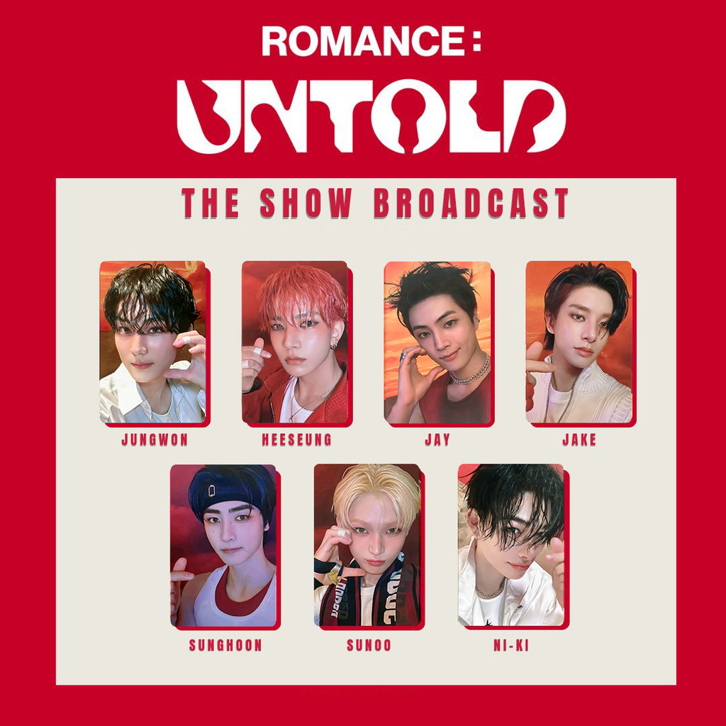 5-7 chiếc EN WORLD TOUR FATE PLUS IN Mang theo nhiệt Lomo Card ROMANCE Album không chứa Album Photocards HEESEUNG JAKE JAY JUNGWON NI-KI SUNGHOO Kpop Bưu thiếp YM