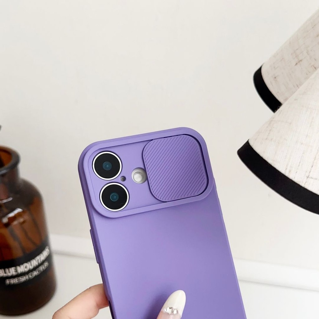 Ốp Mềm Bảo Vệ Ống Kính Cửa Sổ Trượt Cảm Giác Cao Cho IPhone 17 16 15 14 13 12 11 8 7 6 Pro Max Plus 12 13 Mini XSMAX XS XR Da Cảm Thấy Sốc Vỏ Điện Thoại Thông Minh