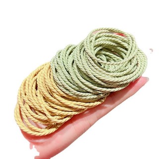 Set 100 dây buộc tóc cao su co giãn tốt phong cách Hàn Quốc đơn giản xinh xắn cho nữ #A6