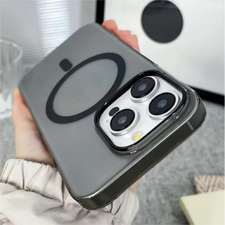 [Jlk] Ốp lưng trong suốt siêu mỏng nguyên bản cho iPhone 15 14 13 12 11 16 Pro Max Sạc không dây từ tính Vỏ PC trong suốt