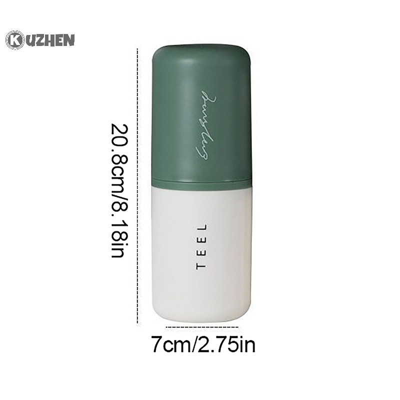 Kuzhen 1 Hộp đựng bàn chải đánh răng di động Phụ kiện phòng tắm Hộp kem đánh răng Du lịch ngoài trời Cắm trại Bàn chải đánh răng Hộp đựng đồ HOT