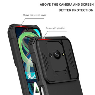 Dành Cho Redmi A3 Ốp Lưng Có Trượt Camera Chân Đế Chống Sốc Bảo Vệ Siêu Mỏng