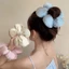 Dây buộc tóc hoa ngoại cỡ 3D Sponge - Dây buộc tóc ruột lớn - INS Flower Sccrunchie - Dây buộc tóc co giãn màu trơn - Mũ đội đầu dây tóc ngọt ngào - Phụ kiện tóc Hàn Quốc 3D Spo